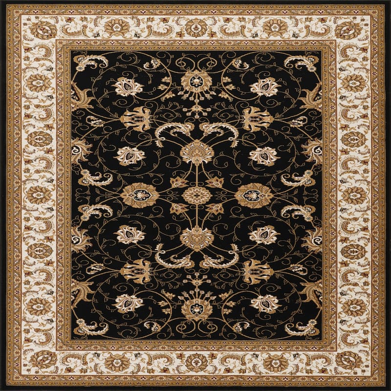 Black 5 ft. 3 in. x 7 ft. 3 in. Area Rug - 7' x 5'
