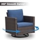 preview thumbnail 89 of 104, Gymojoy Outdoor Fire Pit Conversation Set, Patio Furniture with Cushions