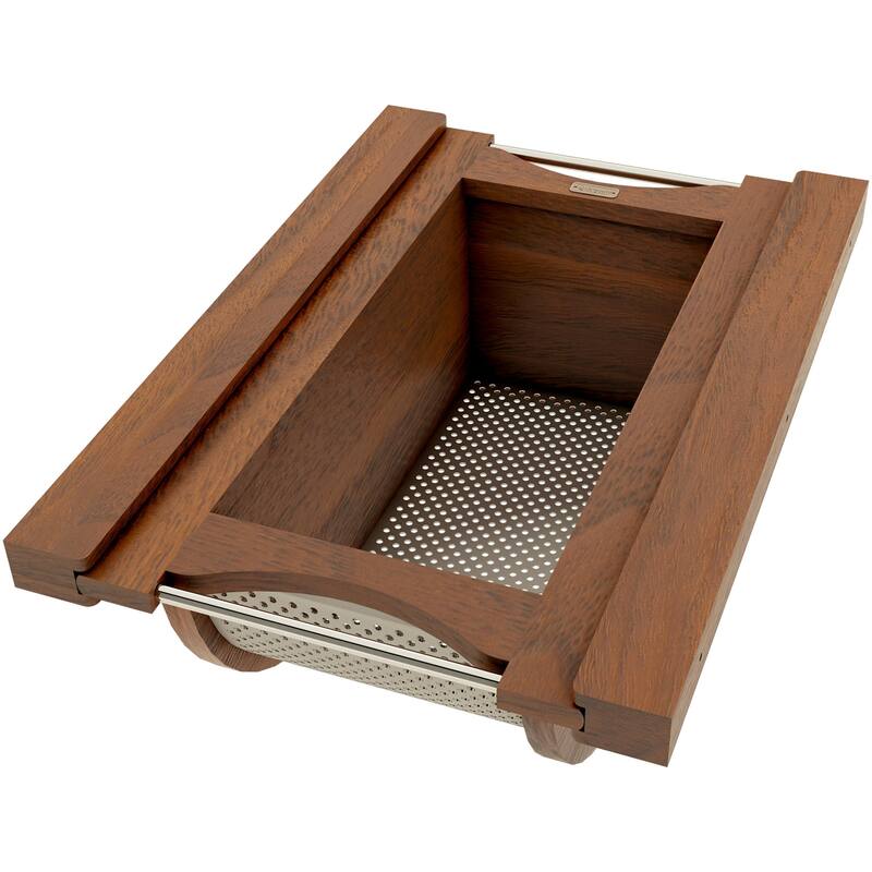 Rev-A-Shelf 4SSB-15 Modern 14-11/16" Wide Cabinet Door Organizer with - Walnut / Stainless Steel