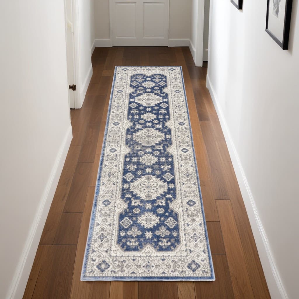 Nete Power Loomed Soft Durable Area Rug By HomeRoots - 90' X '26' X '0.5