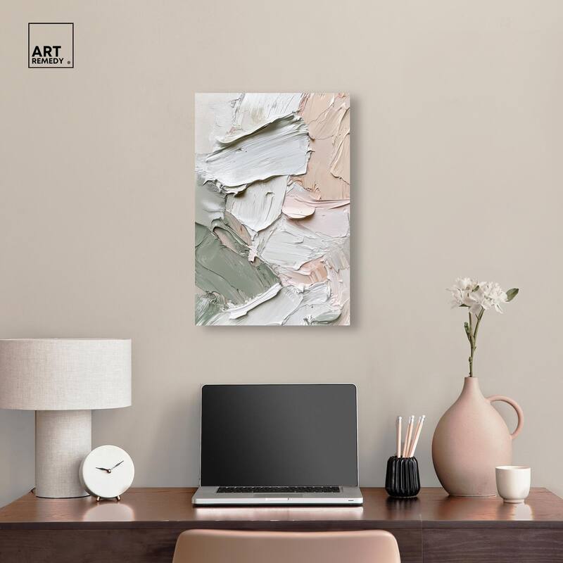 Creamy Contours I Canvas by Art Remedy, Gallery Wrapped