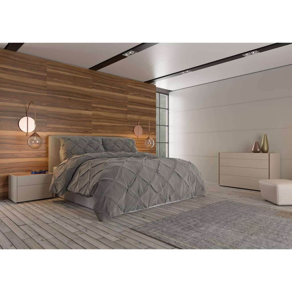 Empyrean Pinch Pleat Down Alternative Ultra Soft Comforter Set