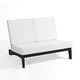 preview thumbnail 134 of 136, Outdoor Teak Wood Waterproof Armless Chair Loveseat with Cushions