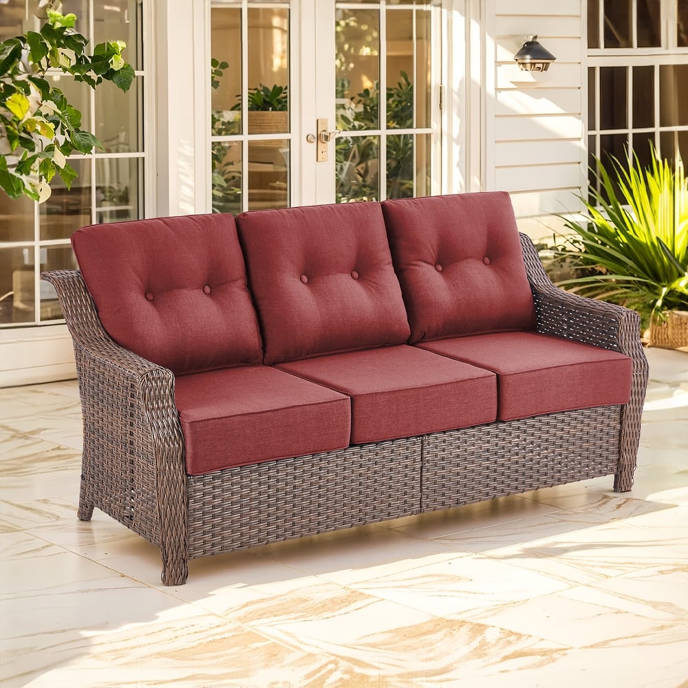 Outdoor Couch 3 Seater Sofa Deep Seat Sofa