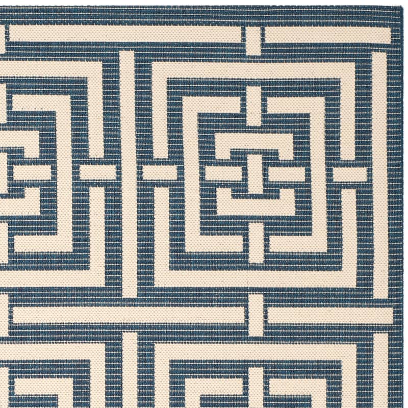 SAFAVIEH Courtyard Ginger Indoor/ Outdoor Waterproof Patio Backyard Rug