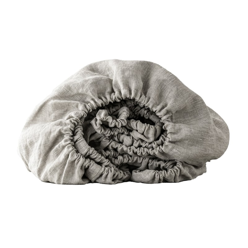 Taupe Linen California King Fitted sheet