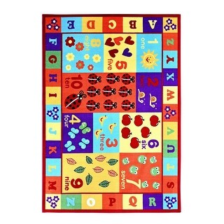 Furnish My Place 740 ABC With Numbers ABC for Kids Area Rug