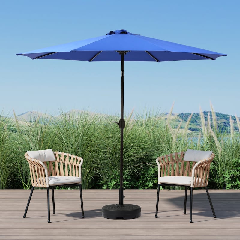 Holme 9-foot Steel Market Patio Umbrella with Tilt-and-Crank