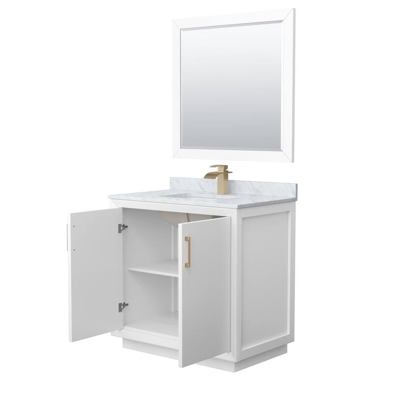 Wyndham Collection WCF414136S-NAT-UNSM34 Strada 36" Free Standing