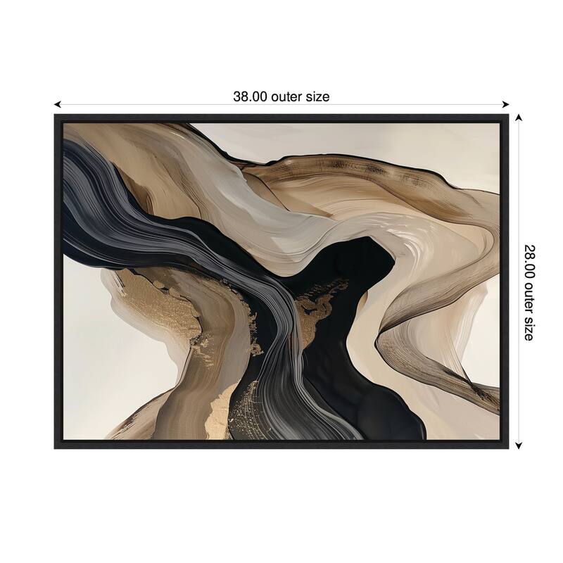 Kate and Laurel Sylvie Abstract Dream II Framed Canvas by Amy Lighthall