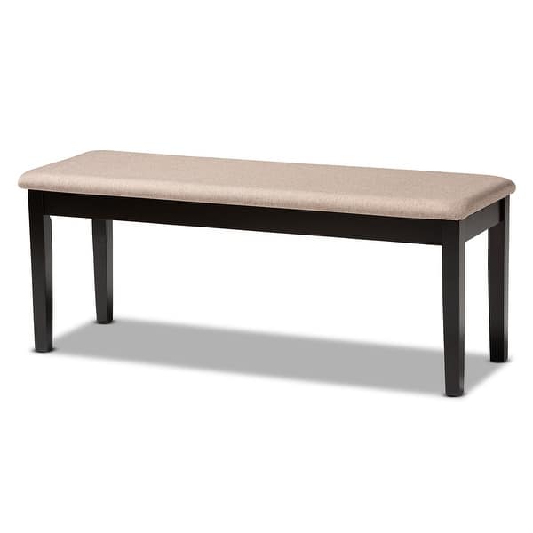 Shop Teresa Modern And Contemporary Transitional Dining Bench On Sale Overstock 31661386 Beige Sand