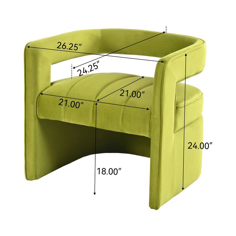 Celi Modern Velvet Accent Chair by Christopher Knight Home