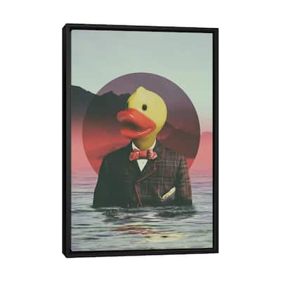 iCanvas "Rubber Ducky" by Ali Gulec Framed Canvas Print
