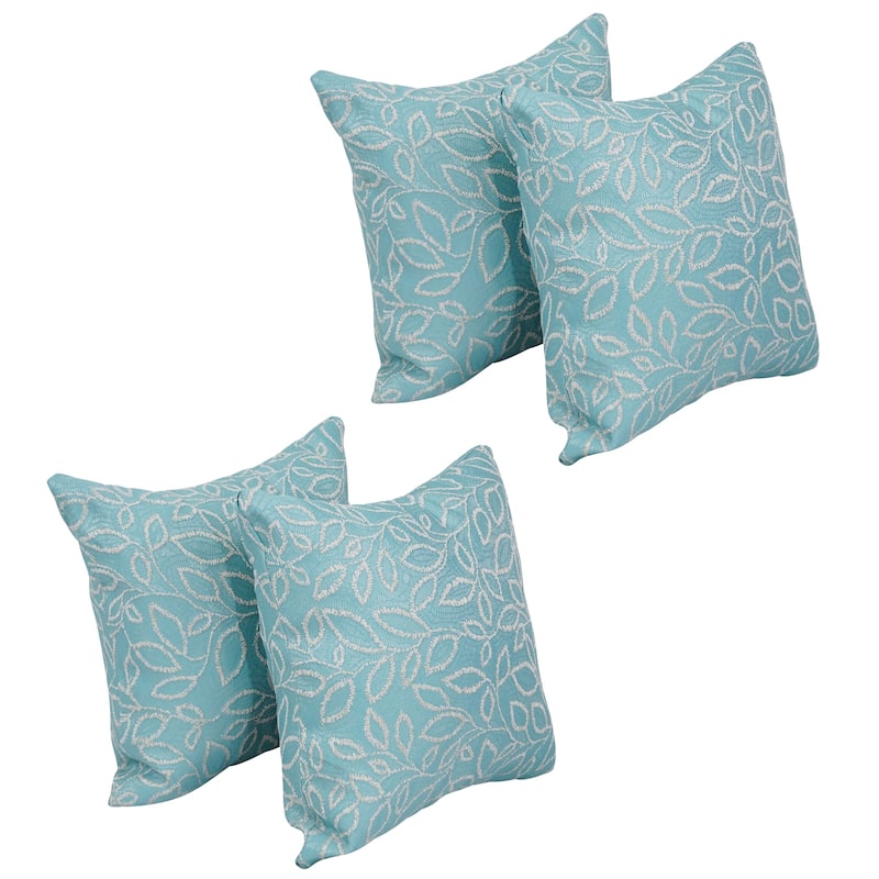 Blazing Needles 17-inch Square Throw Pillows (Set of 4) - Florian Caribb