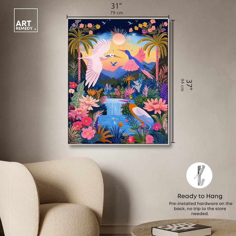 Waterfall Haven Canvas by Art Remedy