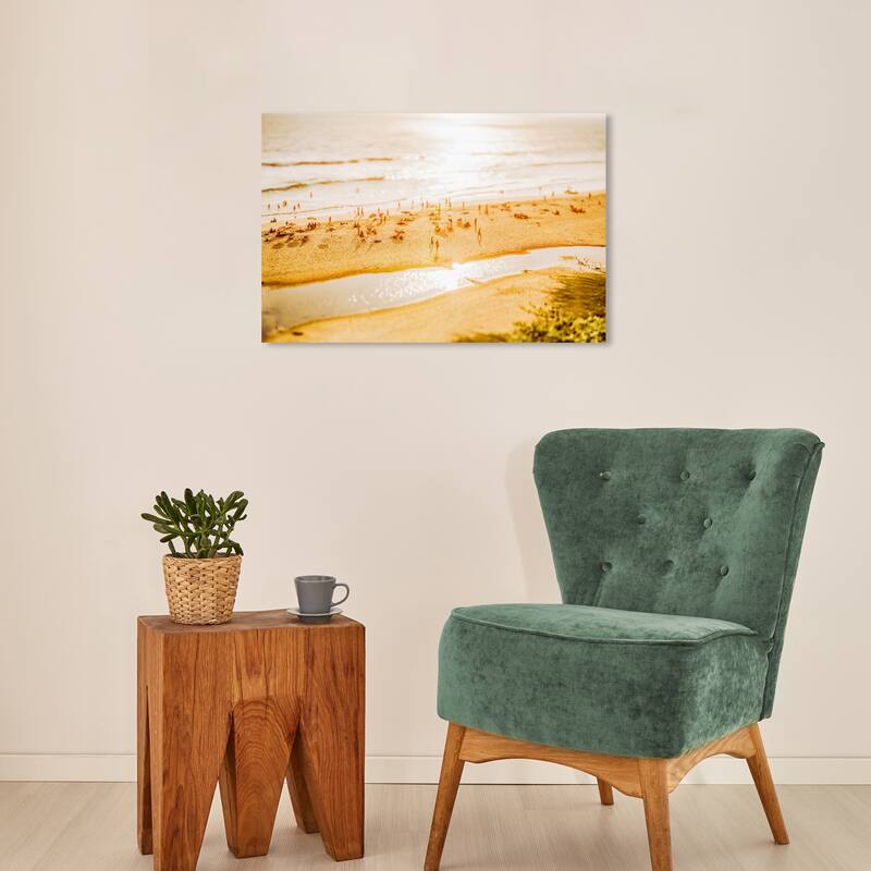 Wynwood Studio Canvas Nautical and Coastal A Beach Through My Lenses Brown and Amber Nautical & Coastal Wall Art Canvas Print - 16 x 24