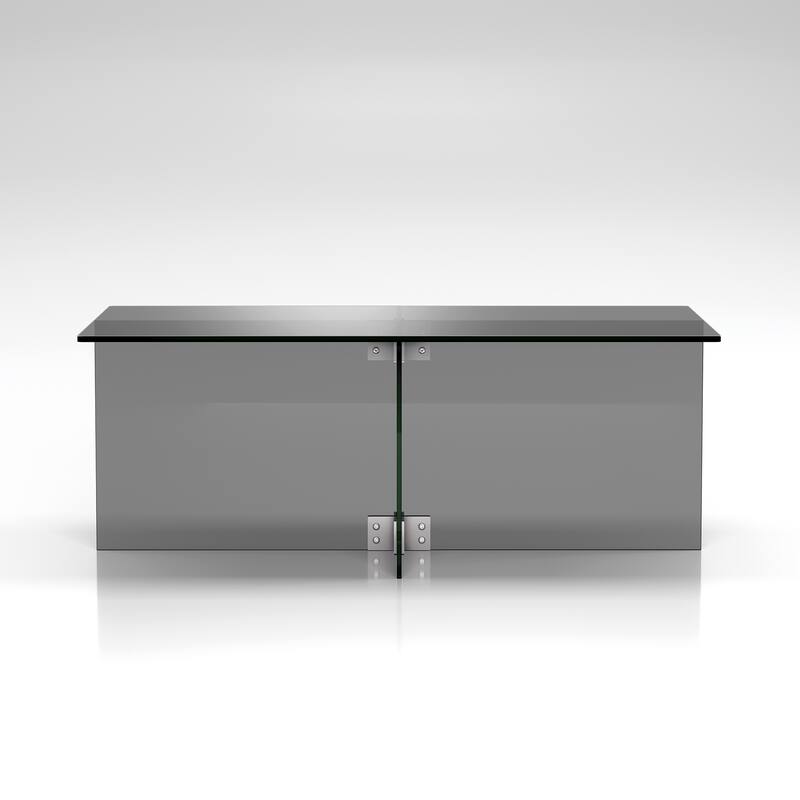 Silver Orchid Carlisle Glass Coffee Table