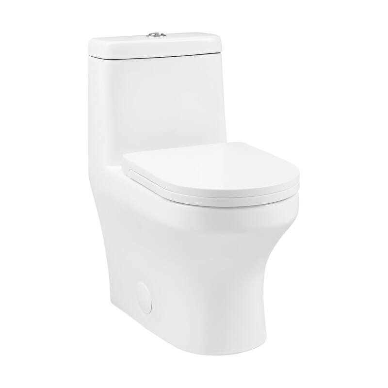 Bron One-Piece Elongated Toilet Dual Vortex Flush 1.1/1.6 gpf
