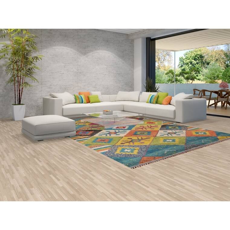All-Over Trellis Moroccan Oriental Area Rug Handmade Wool Carpet - 8'11" x 12'3"