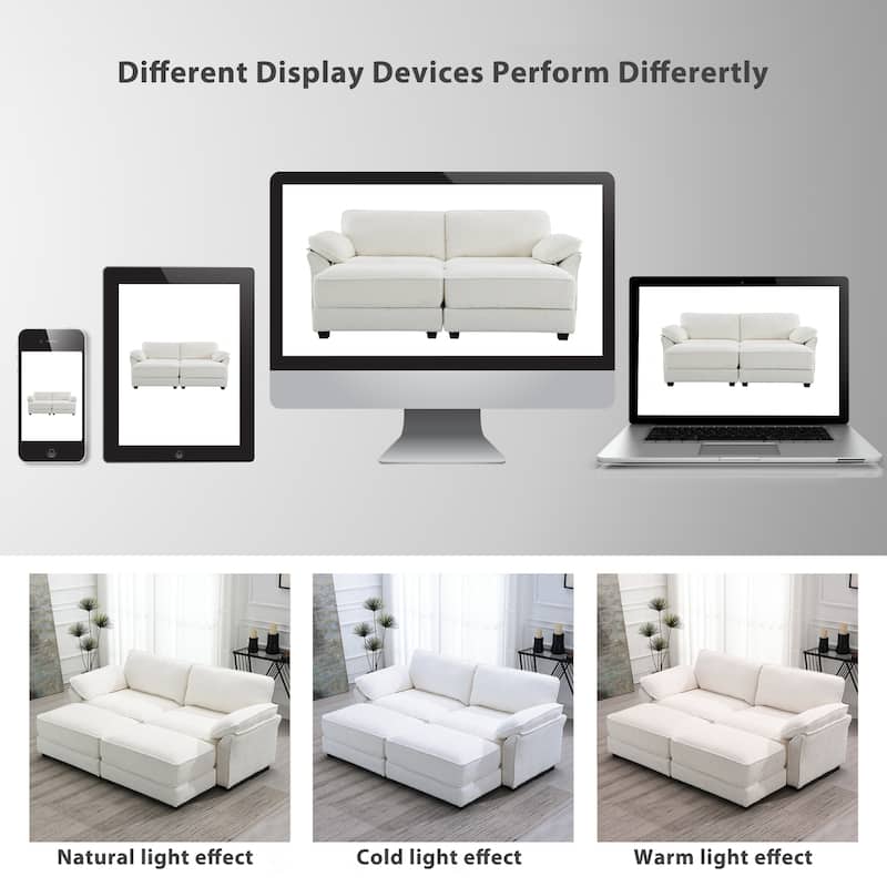[VIDEO provided] [New] Free Combination Modular Convertible Sectional Sofa Bed Set, 4 Seat Upholstered Sleeper Corner Couch, Dee