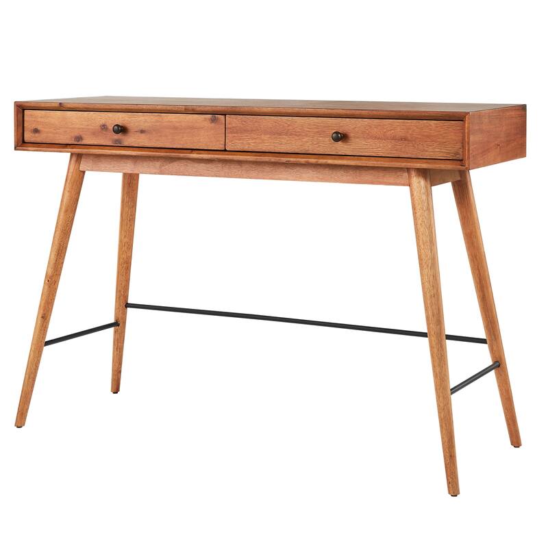 Aksel Wood 2-Drawer Sofa Table TV Stand by iNSPIRE Q Modern - Brown