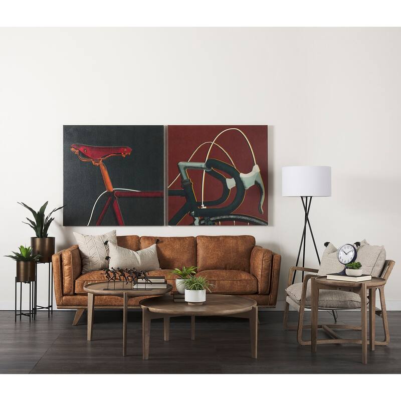 Weymouth Blue Metal Glass Dome Table Clock - 9.4L x 6.5W x 7.1H