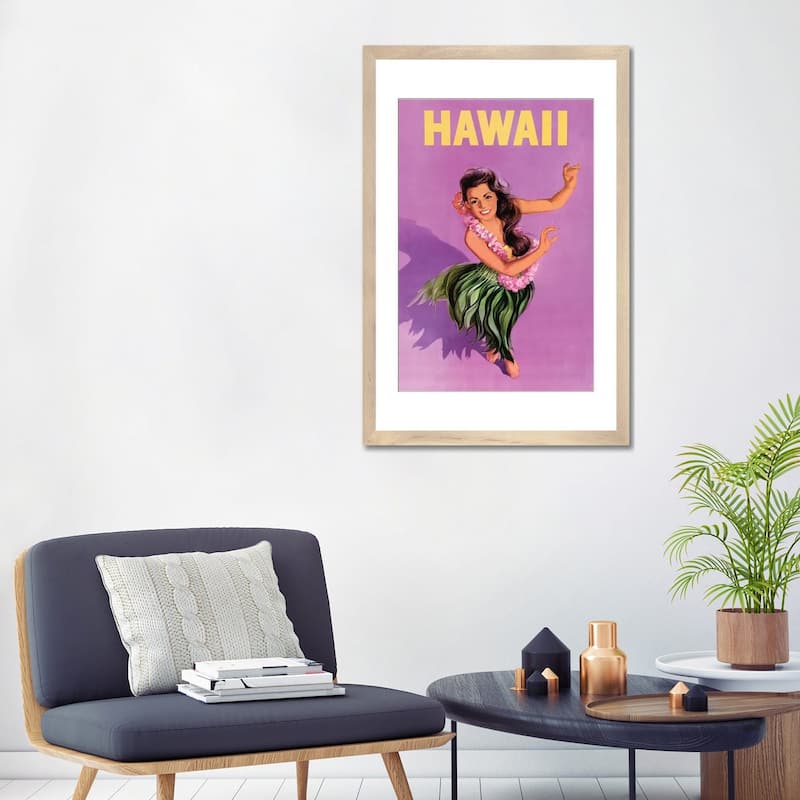 iCanvas "Hawaiian Hula Girl Vintage Travel Poster" by Piddix