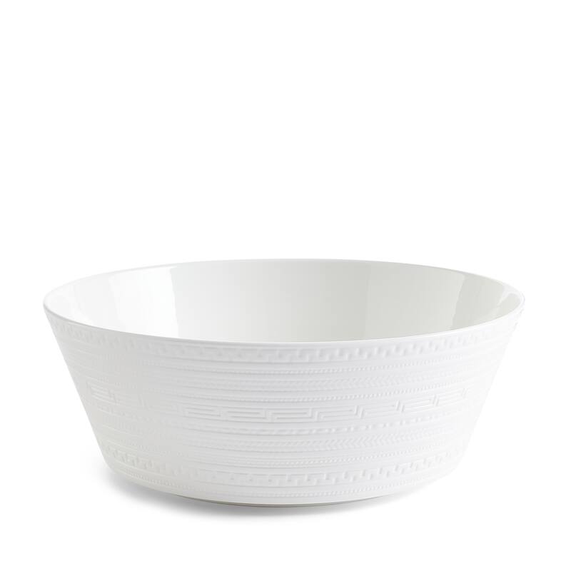 Wedgwood White Glaze 10-inch Intaglio Fine Bone China Large Serving Bowl
