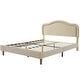 preview thumbnail 26 of 28, Queen Velvet Smart LED Kids Bed Frame with Adjustable Headboard, No Box Spring Needed, Pink