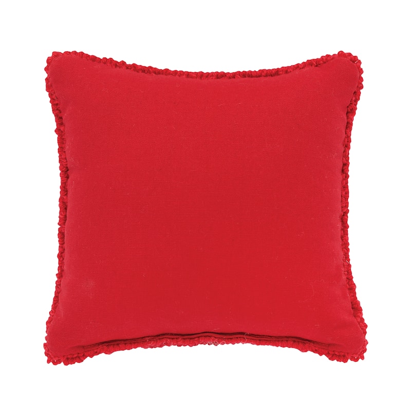 Mittens Hooked Throw Pillow