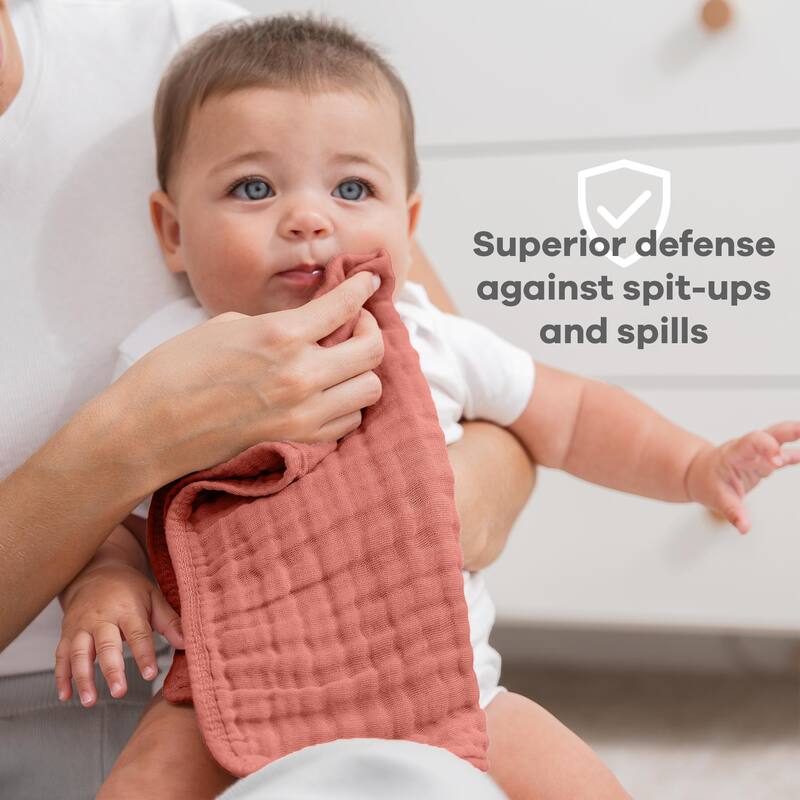 Muslin Burp Cloths for Babies by Comfy Cubs
