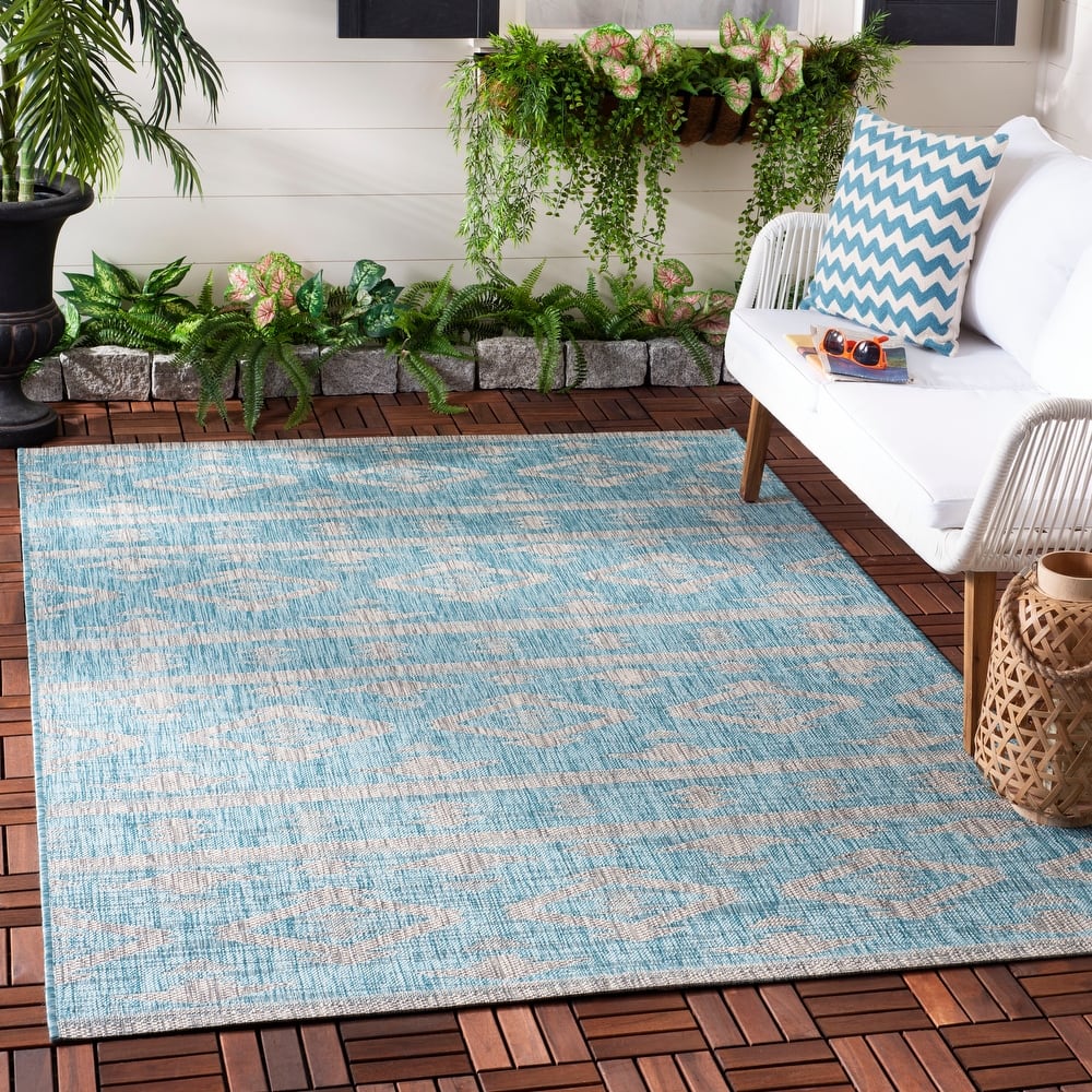 SAFAVIEH Courtyard Fraidel Indoor/ Outdoor Waterproof Patio Backyard Rug