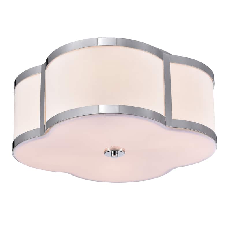 Necan Antique Metal 4-Light Flush Mounted Clover Ceiling Lamp