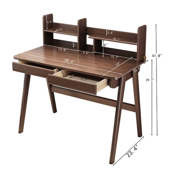 dimension image slide 1 of 3, Kids Desk Computer Desk Office Writing Desk for Bedroom & Study Room