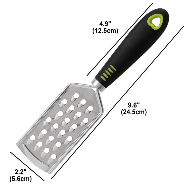 Stainless Steel Cheese Grater Vegetable Fruits Chocolate Slicer for Kitchen - Silver, Black, Green