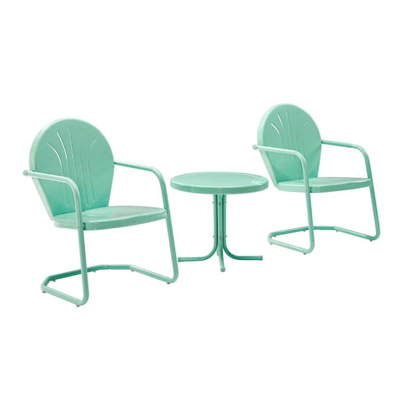 Crosley Griffith 3-piece Metal Outdoor Conversation Set