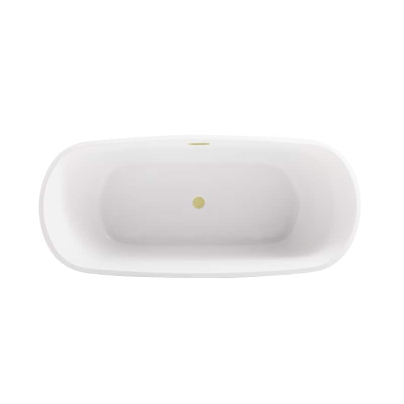 Cameron Soaking Bathtub in Glossy White