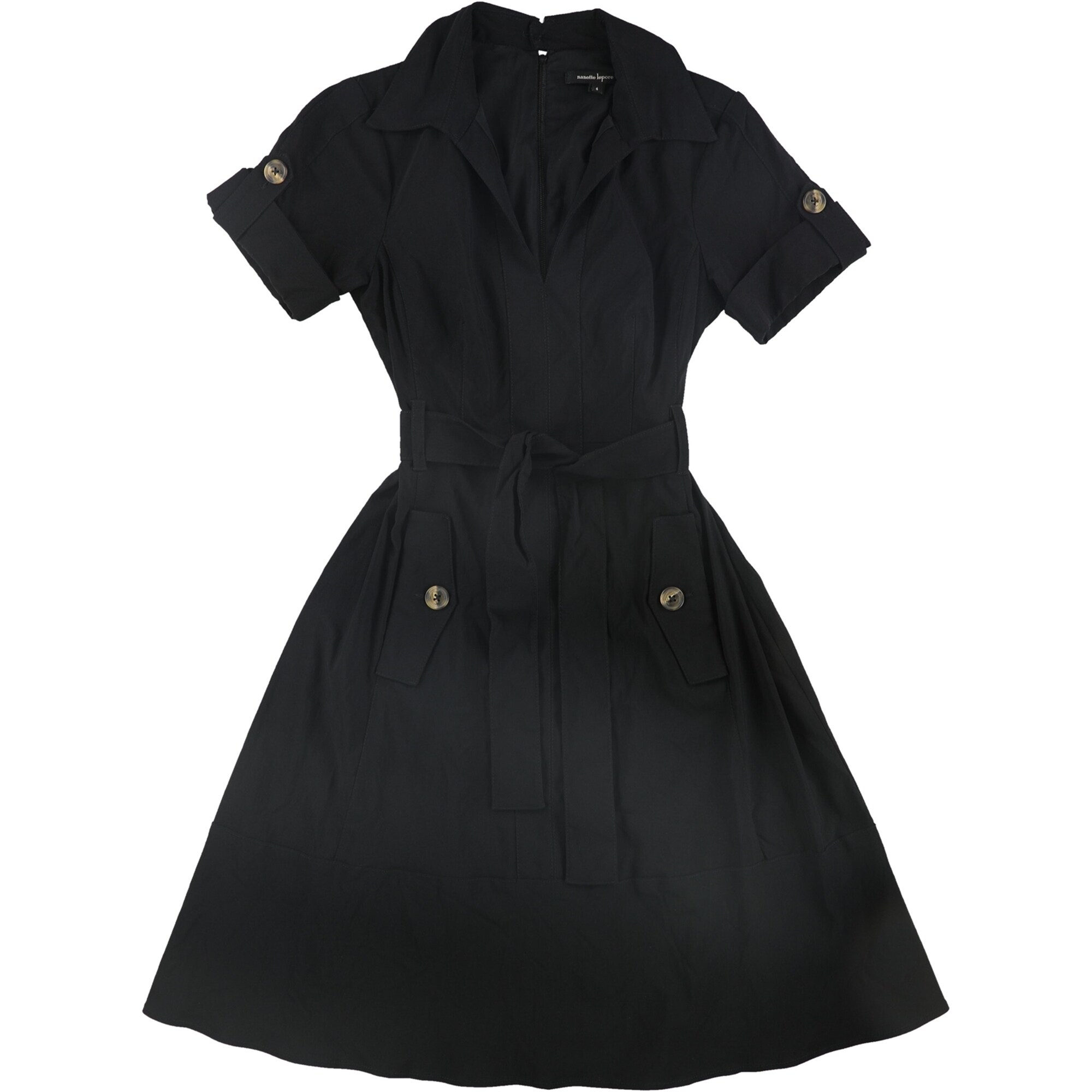 nanette lepore dress black Nanette Lepore Nanette By Accordion Pleated Midi Dress In Black