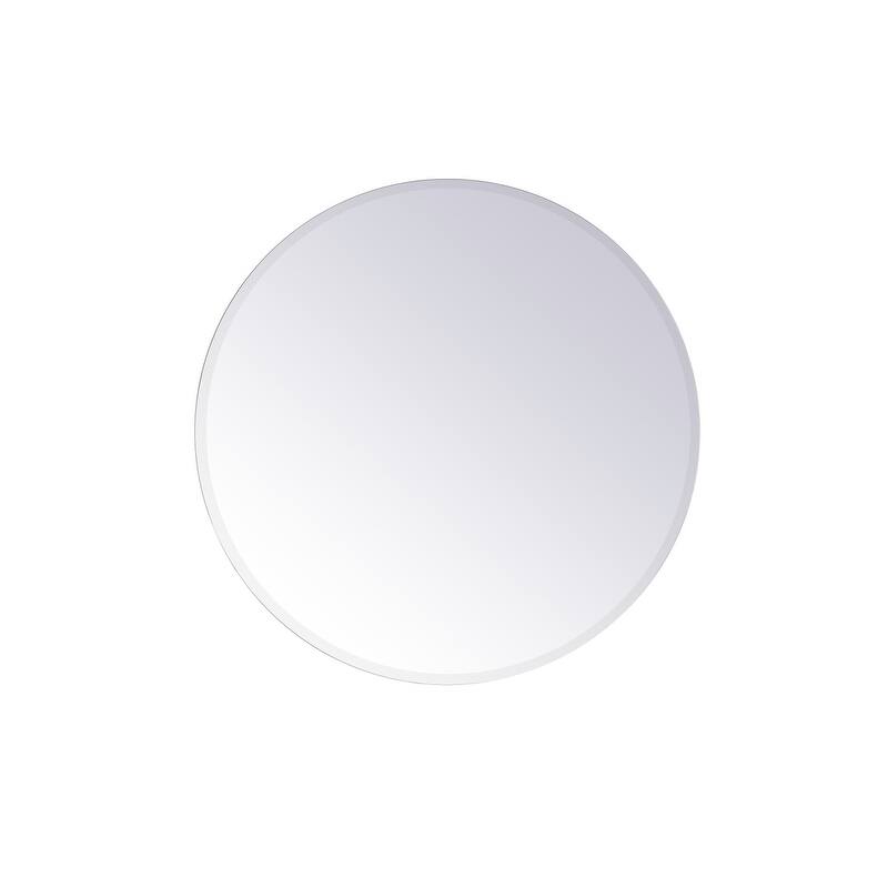 Modern 32 in. Contemporary Mirror in Clear