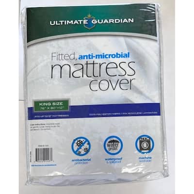 Waterproof Fitted Mattress Cover/ Protector - White