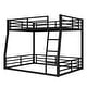 preview thumbnail 6 of 14, Metal Black Bunk Bed for Teens and Adults