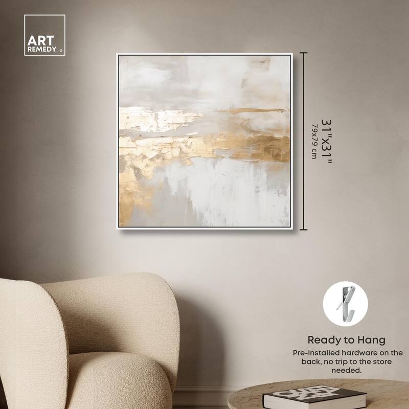 Melted Goldscape II Canvas by Art Remedy