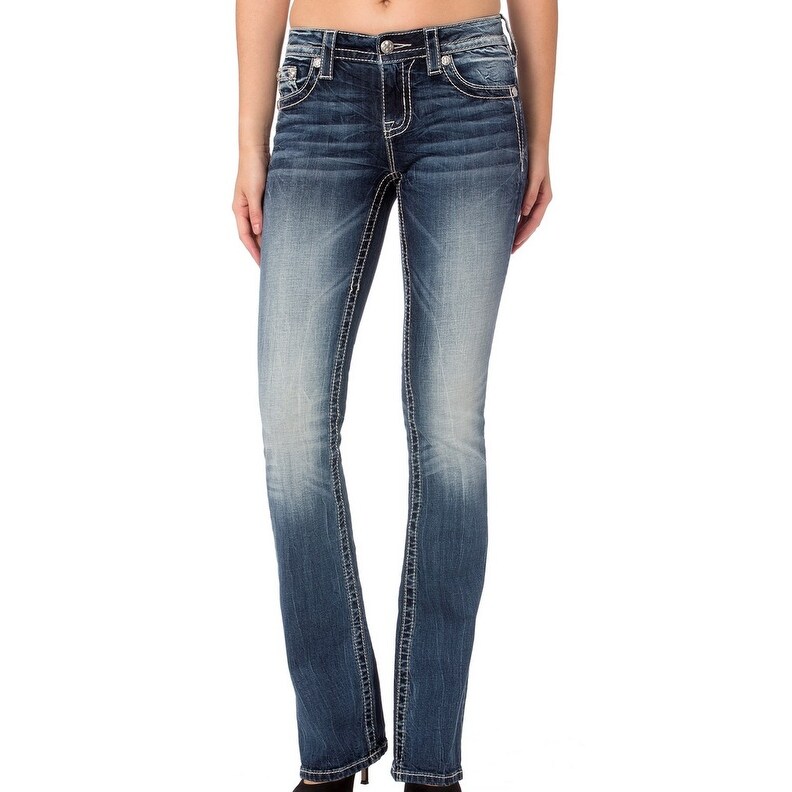 jeans with m on back pocket