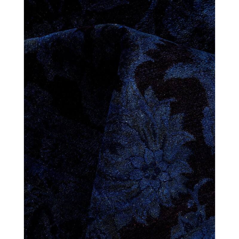 Fine Vibrance One-of-a-Kind Hand-Knotted Area Rug - Gray, 8' 3" x 10' 2" - 8' 3" x 10' 2"