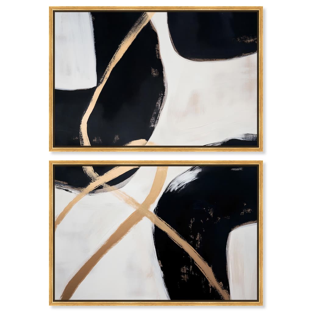 Rhythm of Contrast Canvas Set of 2 by Art Remedy