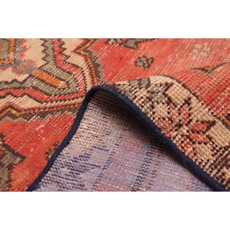 ECARPETGALLERY Hand-knotted Antalya Vintage Red Wool Rug - 2'10 x 9'4