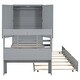preview thumbnail 16 of 32, Twin Size Platform Bed with Storage Headboard, Footboard, and Pull-Out Trundle
