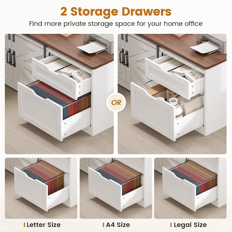 L Shaped Standing Desk Height Adjustable Corner Desk Storage Drawers