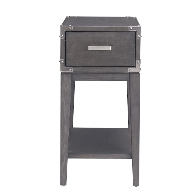 Leick Home Beckett Rustic Side Table with Drawer