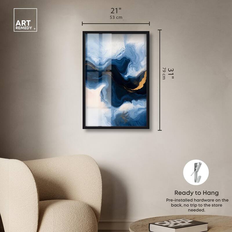 Blue Deep II Shadowbox by Art Remedy